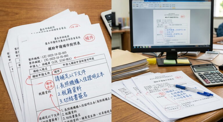 長照機構送審補正常見退件原因與修正指南
