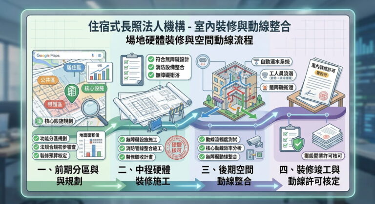 長照機構裝修與空間動線規劃:從個案流程反推空間設計