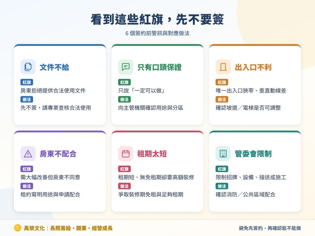 看到這些紅旗,先不要簽